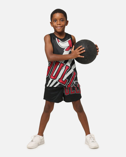 NBA Kids' Chicago Bulls Hedley Mesh Tank Black
