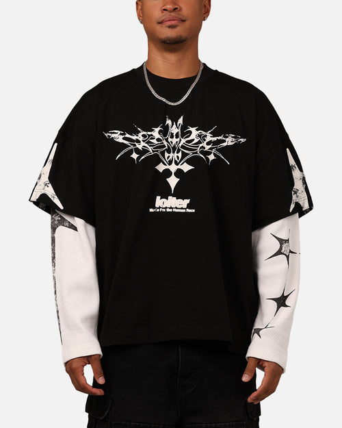 Loiter Seek N Destroy Long Sleeve T-Shirt Vintage Black