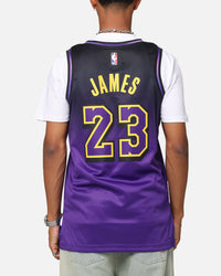 Nike Lebron James Los Angeles Lakers #23 City Edition 2024/25 Nike Dri-Fit NBA Swingman Jersey Field Purple