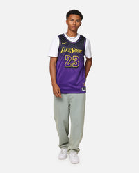 Nike Lebron James Los Angeles Lakers #23 City Edition 2024/25 Nike Dri-Fit NBA Swingman Jersey Field Purple