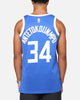 Nike Giannis Antetokounmpo Milwaukee Bucks #34 City Edition 2024/25 Nike Dri-Fit NBA Swingman Jersey Game Royal