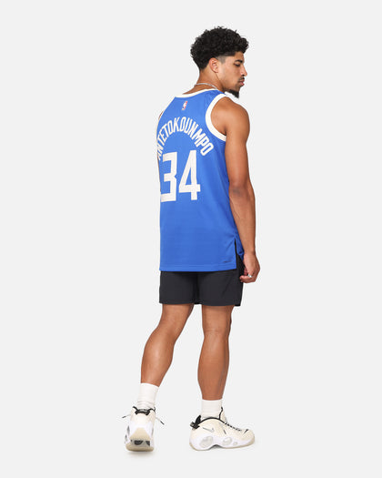 Nike Giannis Antetokounmpo Milwaukee Bucks #34 City Edition 2024/25 Nike Dri-Fit NBA Swingman Jersey Game Royal