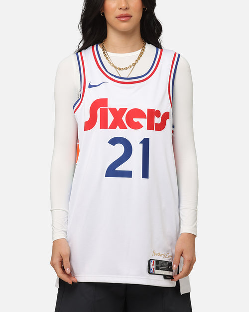 Nike Joel Embiid Philadelphia 76ers #21 City Edition 2024/25 Nike Dri-Fit NBA Swingman Jersey White