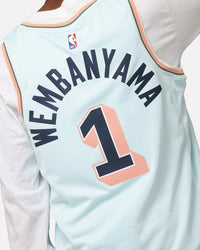 Nike Victor Wembanyama San Antonio Spurs #1 City Edition 2024/25 Nike Dri-Fit NBA Swingman Jersey Blue