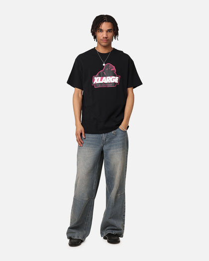 X-Large Slanted Store T-Shirt Solid Black