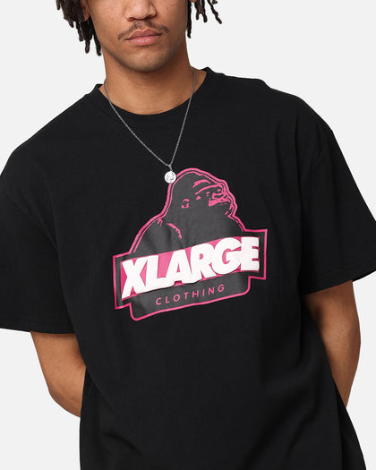 X-Large Slanted Store T-Shirt Solid Black