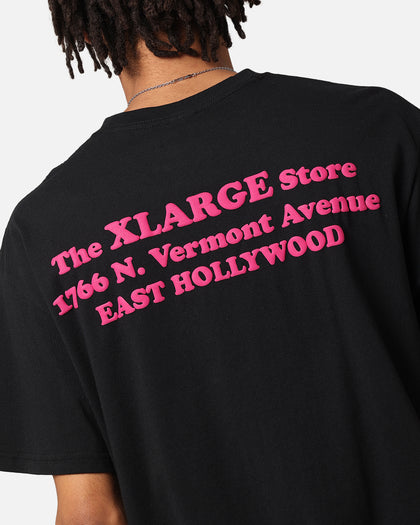 X-Large Slanted Store T-Shirt Solid Black