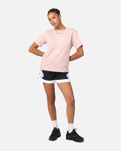 Jordan Women's Graphic Girlfriend T-Shirt Pink Oxford/White