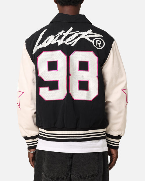 Loiter Vice City Varsity Jacket Black