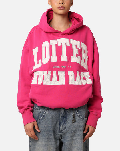 Loiter College Dropout Hoodie Pink