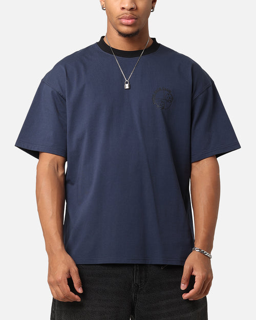 Carre Shootout Oversized Ringer T-Shirt Navy