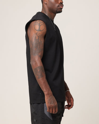 Saint Morta Sorrows Oversized Muscle T-Shirt Black