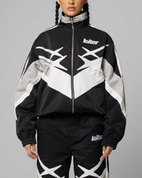 Loiter Hybrid Track Jacket Black/Grey