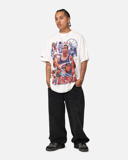 Mitchell & Ness Philadelphia 76ers Allen Iverson Rookie Season T-Shirt Vintage White