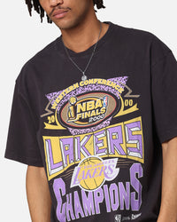 Mitchell & Ness Los Angeles Lakers Road to Finals T-Shirt Overdyed Black