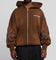 Loiter Atmosphere Zip Hoodie Vintage Brown