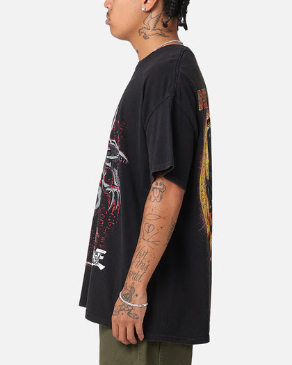 Goat Crew X Yu-Gi-Oh! Red Eyes Vintage T-Shirt Black Wash