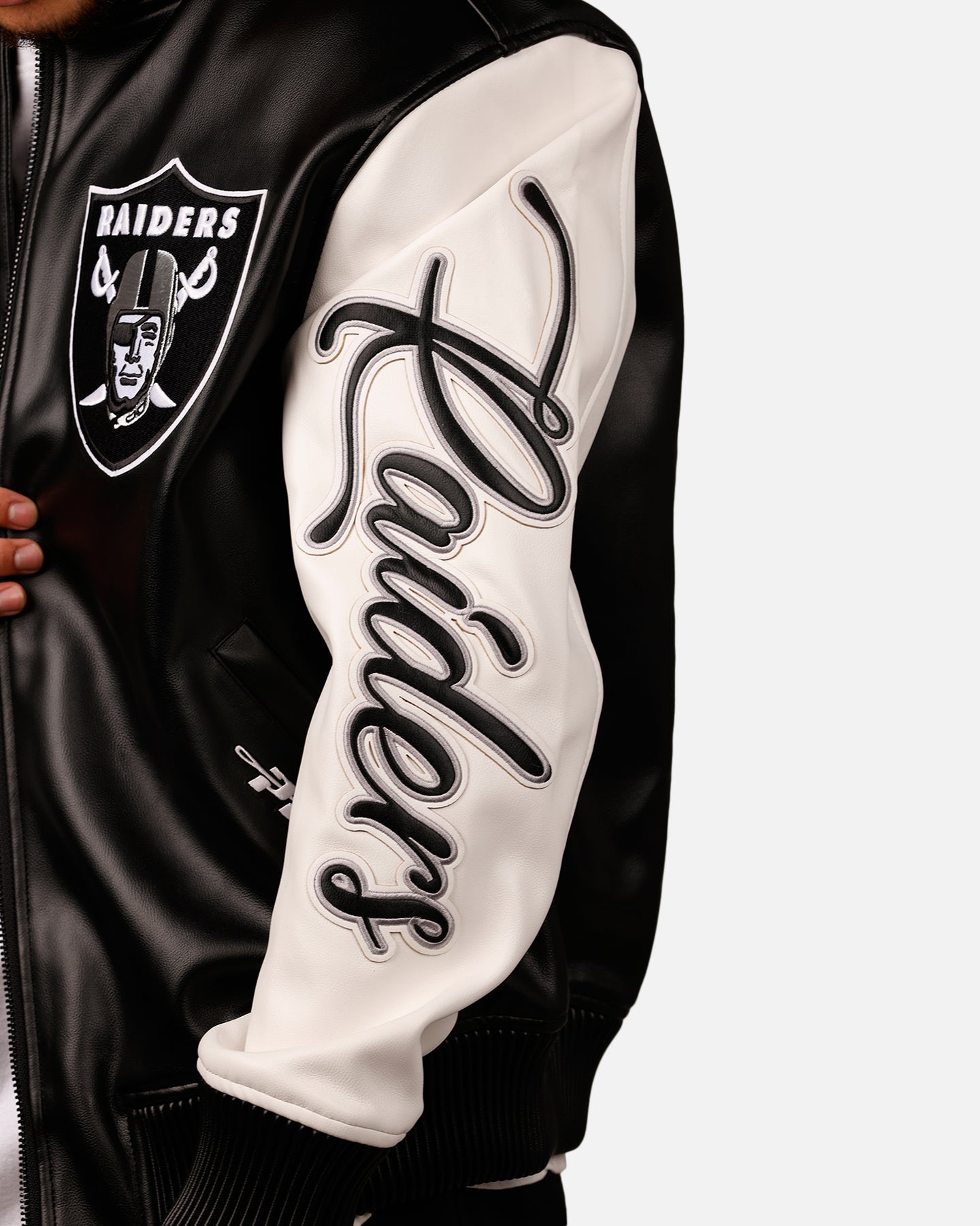 Pro Standard Las Vegas Raiders Varsity Jacket Black | Culture Kings NZ