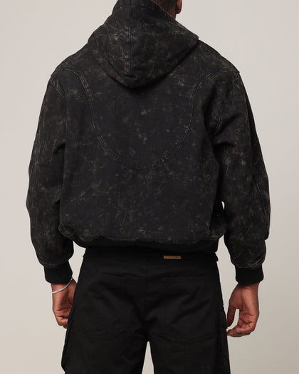 Saint Morta Onyx Workwear Jacket Black Wash