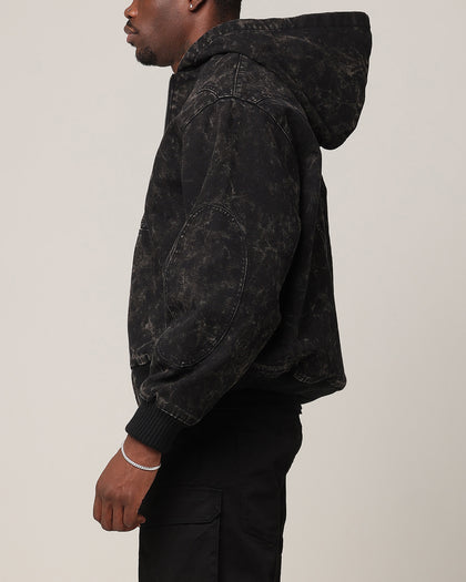 Saint Morta Onyx Workwear Jacket Black Wash