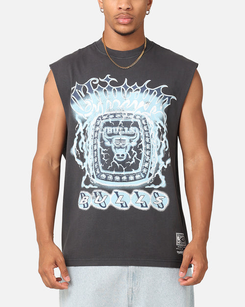Mitchell & Ness Chicago Bulls Electric Muscle T-Shirt Faded Black