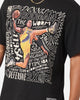 Mitchell & Ness Los Angeles Lakers Dennis Rodman Player Abstract T-Shirt Faded Black
