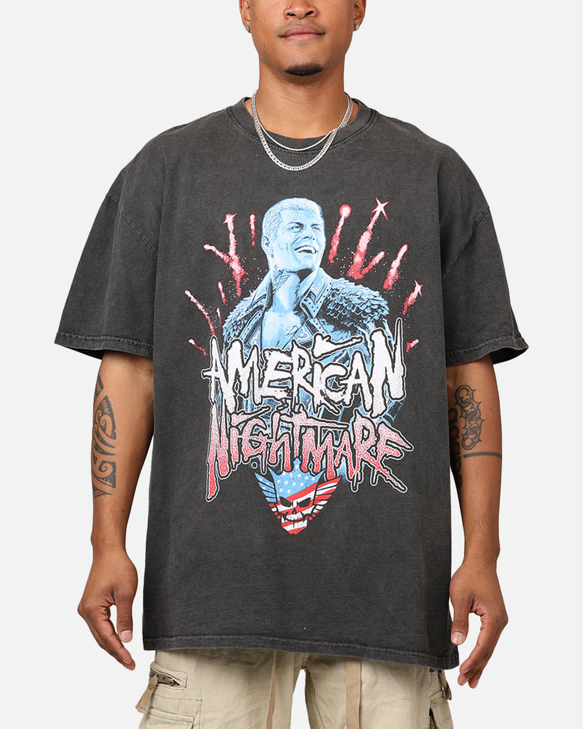 Culture Kings X WWE Cody Rhodes Heavyweight T-Shirt Black Wash 