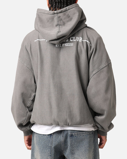 Saint Morta Members Club Premium Hoodie Washed Charcoal