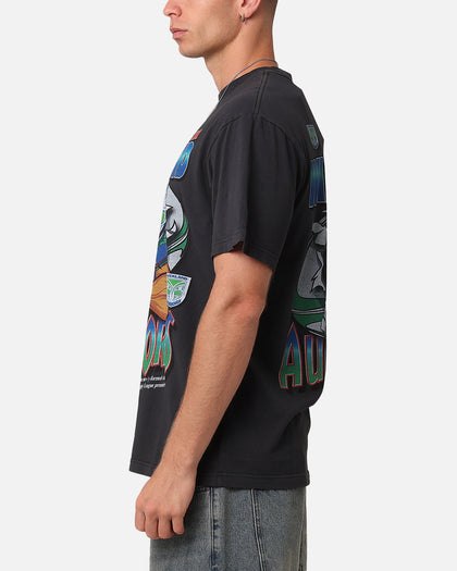 Mitchell & Ness New Zealand Warriors Ball Busting T-Shirt Overdyed Black