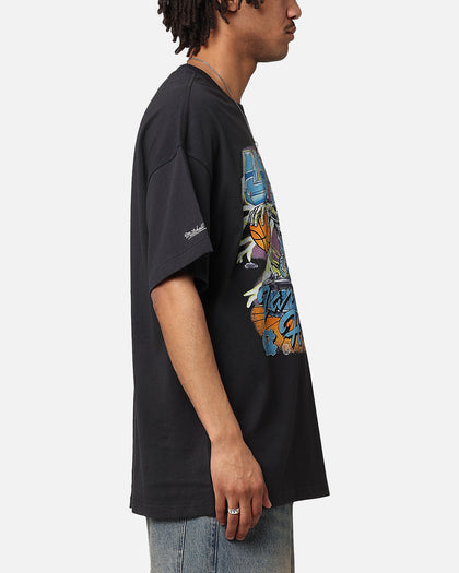 Mitchell & Ness Tar Heels Electric UNC T-Shirt Faded Black