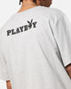Playboy Logo Bunny O T-Shirt Grey Marle