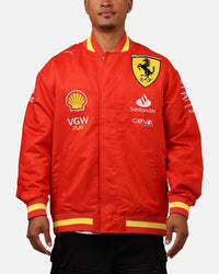 Puma X Scuderia Ferrari Full Zip Varsity Jacket Red