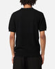 XXIII Herringbone Quater Zip Polo Shirt Black
