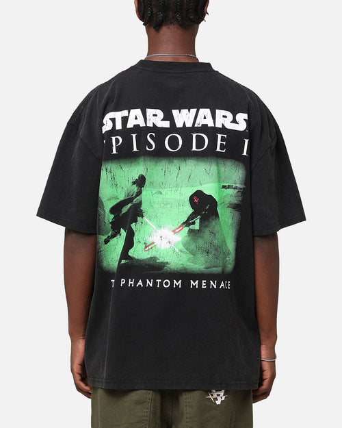 Star Wars Qui Gon Jinn Heavy T-Shirt Vintage Wash