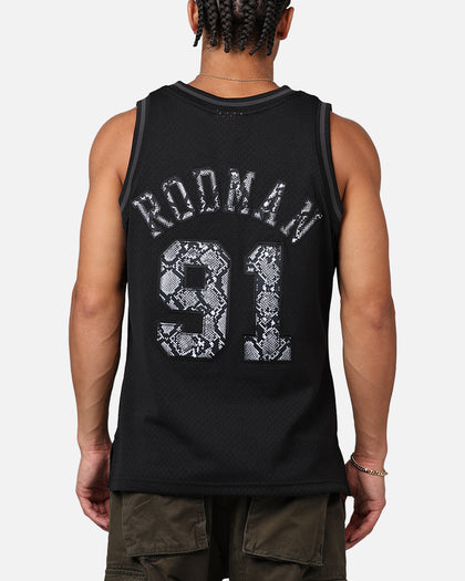 Mitchell & Ness Chicago Bulls Dennis Rodman '96-97 Leather Elegance Swing Jersey Black