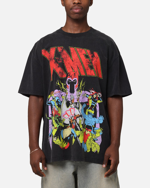 Marvel X-Men The X-Men Heavy Vintage T-Shirt Vintage Black