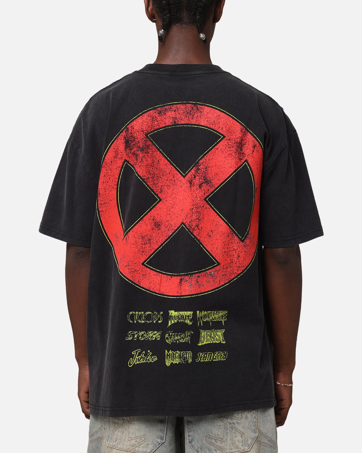 Marvel X-Men The X-Men Heavy Vintage T-Shirt Vintage Black
