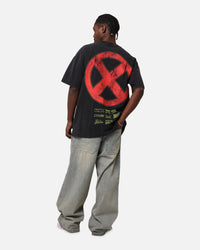 Marvel X-Men The X-Men Heavy Vintage T-Shirt Vintage Black