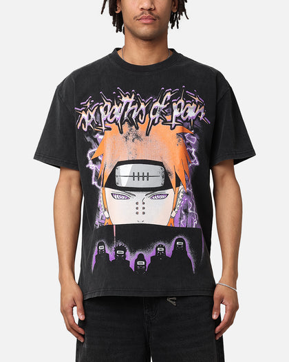 Goat Crew X Naruto Six Paths Of Pain Heavy T-Shirt Vintage Black