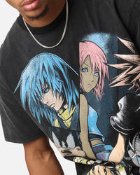 Goat Crew X Kingdom Hearts Poster Heavy T-Shirt Vintage Black