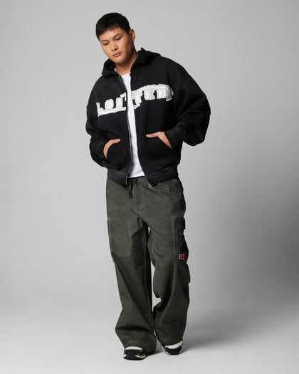 Loiter Peace To Make Zip Hoodie Black