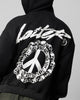 Loiter Peace To Make Zip Hoodie Black
