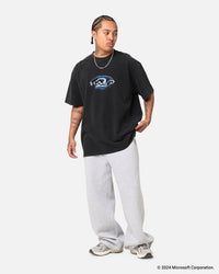 73Studio X Halo Halo 2 Vintage T-Shirt Black Acidwash