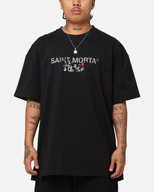 Saint Morta Dragon Heavyweight T-Shirt Black