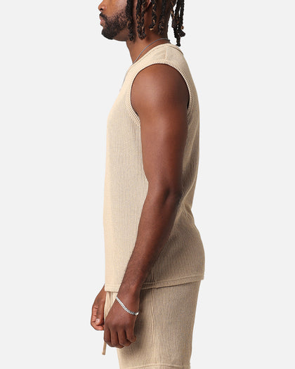 XXIII Broad Knit Singlet Tan
