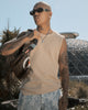 XXIII Broad Knit Singlet Tan