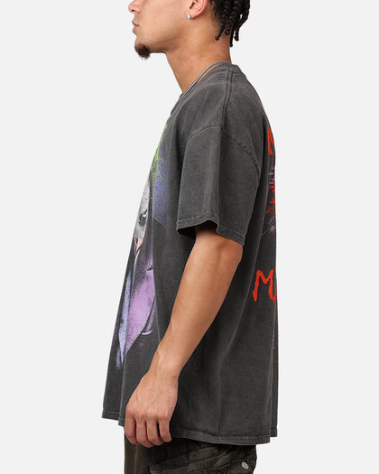 73Studio X DC Batman The Joker Magic Trick Heavyweight T-Shirt Black Wash