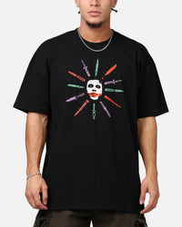 73Studio X DC Batman The Joker Scars Heavyweight T-Shirt Black