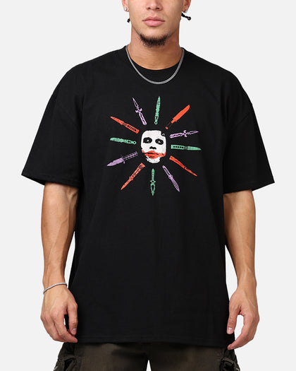 73Studio X DC Batman The Joker Scars Heavyweight T-Shirt Black