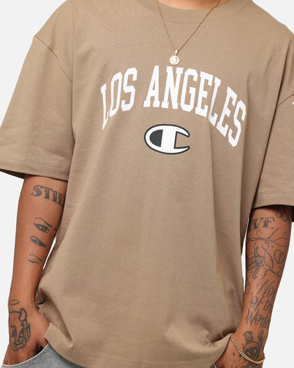 Champion Heritage Los Angeles Logo Graphic T-Shirt Whole Wheat Khaki